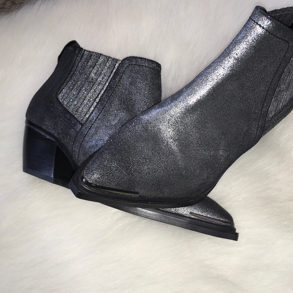 Sbicca Cardinal Pewter Leather Boots Booties - Picture 8 of 8
